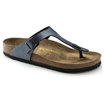 Dámské Gizeh Birkenstock Onyx Birko-flor Černé | CZ 435ZUT